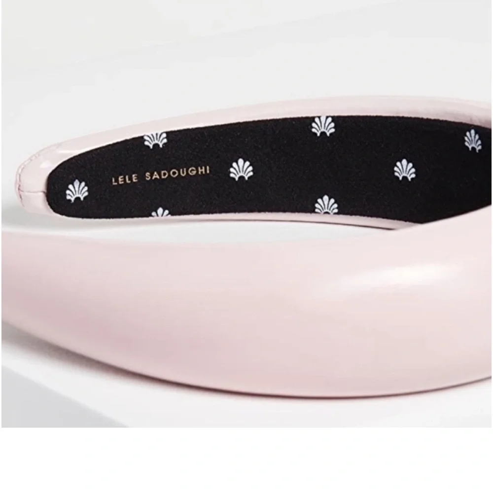 Lele Sadoughi Alice Padded Headband Light Pink Gloss